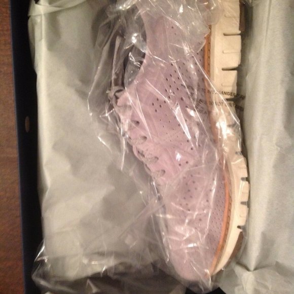 Cole Haan Men's Zerogrand Perforated Light Gray Suede Fashion Sneakers 11.5M NIB - Picture 4 of 7
